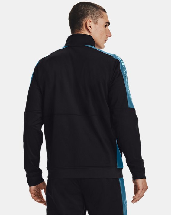 Men's UA Sportstyle Graphic Track Jacket, Black, pdpMainDesktop image number 1